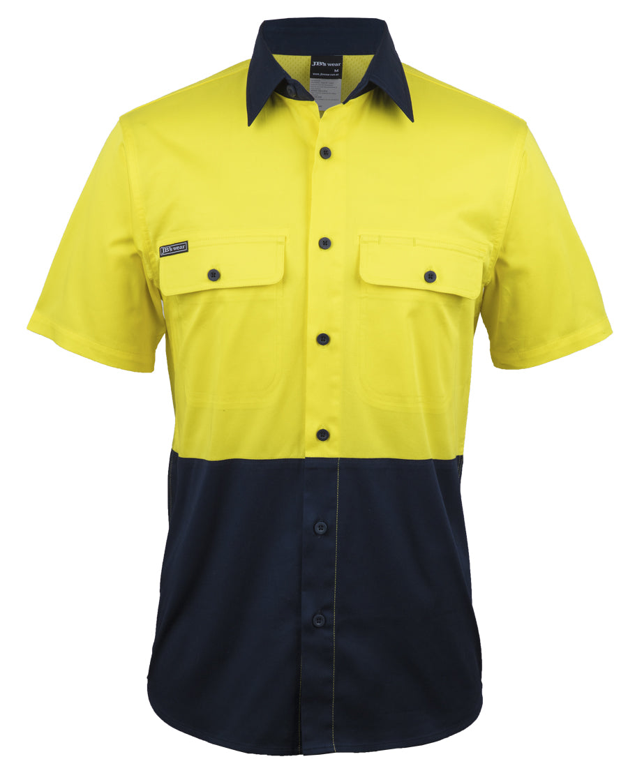 6HSWS-Jb'S Hi Vis S/S Stretch Work Shirt