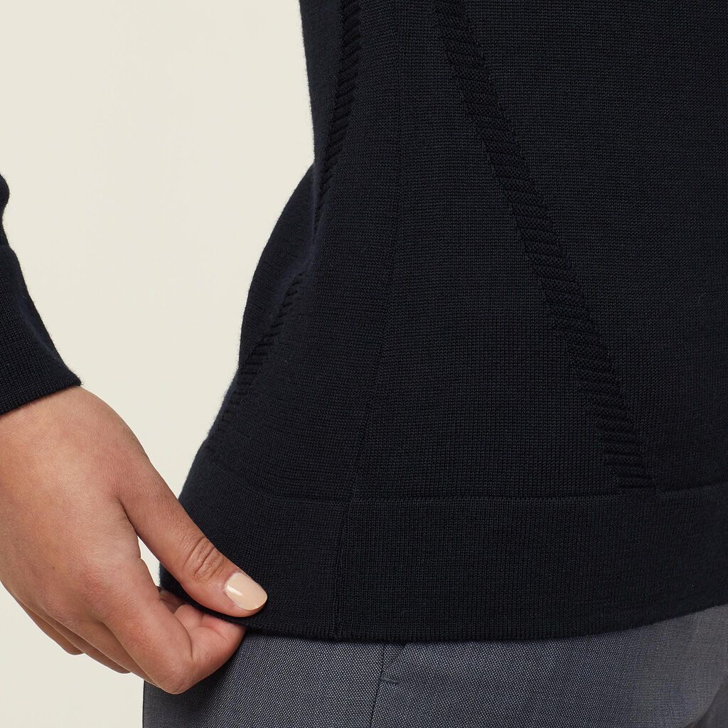 MERINO WOOL DETAIL CARDIGAN