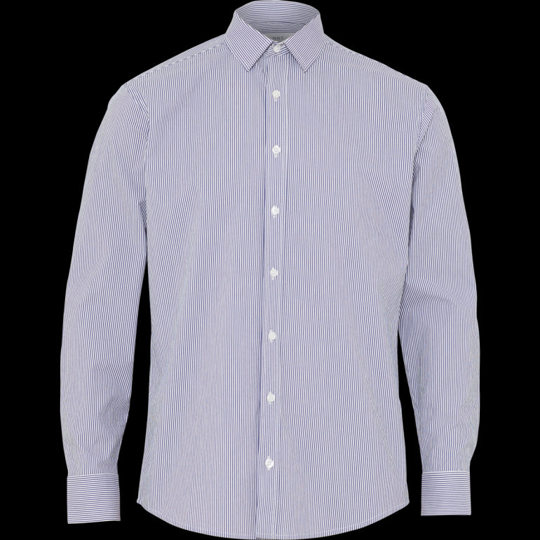 AVIGNON FINE BLOCK STRIPE STRETCH LONG SLEEVE SHIRT