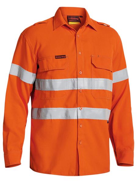 Tencate Tecasafe® Plus Taped 580 Taped Hi Vis Lightweight Fr Vented Shirt