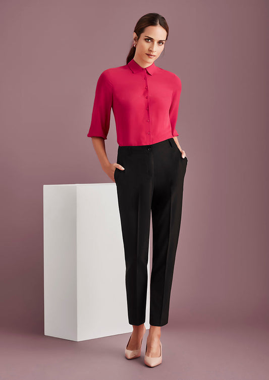 10722-Siena Womens Bandless Elastic Waist Back Slimline Pant