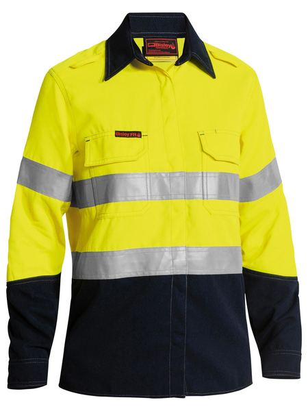 Vented Shirt for Women (Taped-Hi Vis) Tencate Tecasafe® Plus 700
