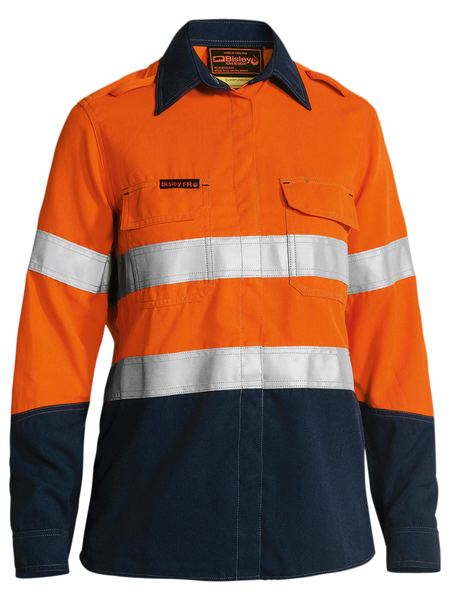 Tencate Tecasafe® Plus 580 Women's Taped Hi Vis Lightweight Fr Vented Shirt