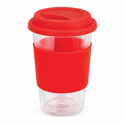 Aztec Double Wall Glass Cup - 350ml