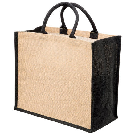 1184-Eco Jute Tote with wide gusset