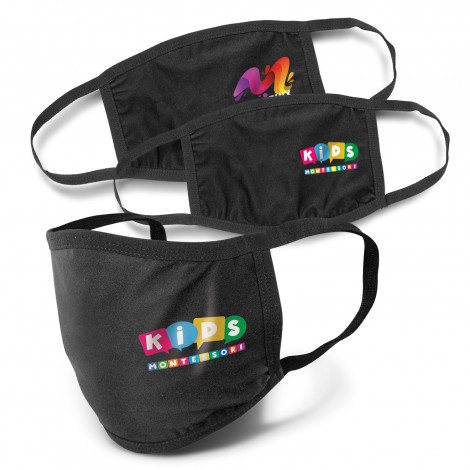 Reusable 3-Ply Cotton Face Mask - Kids & Adults