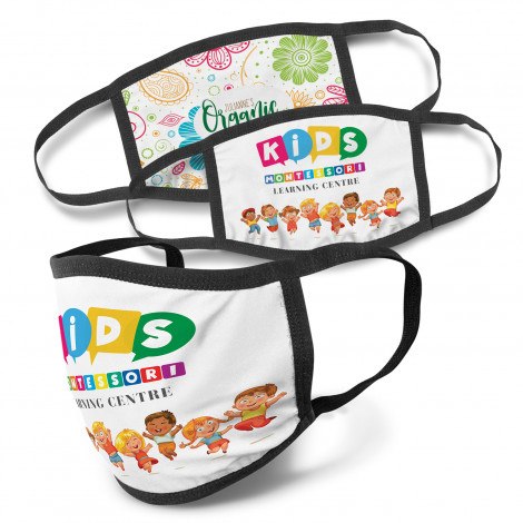 Reusable 3-Ply Cotton Face Mask - Kids & Adults