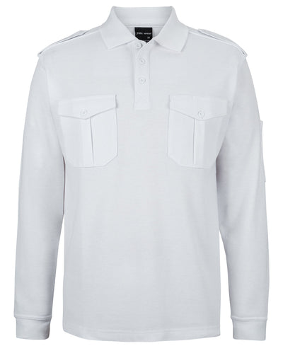 210EL-Jb'S L/S 250 Epaulette Polo