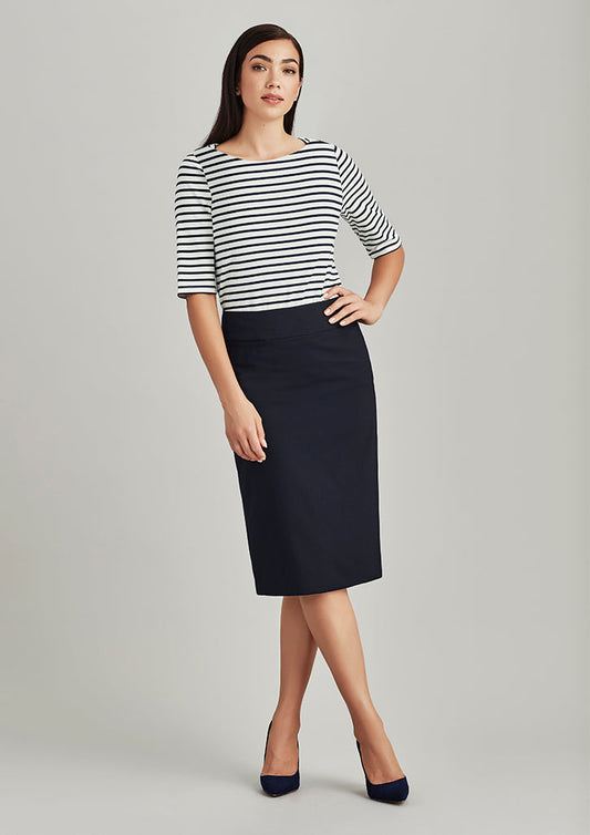 24011-Comfort Wool Stretch Womens Relaxed Fit Skirt