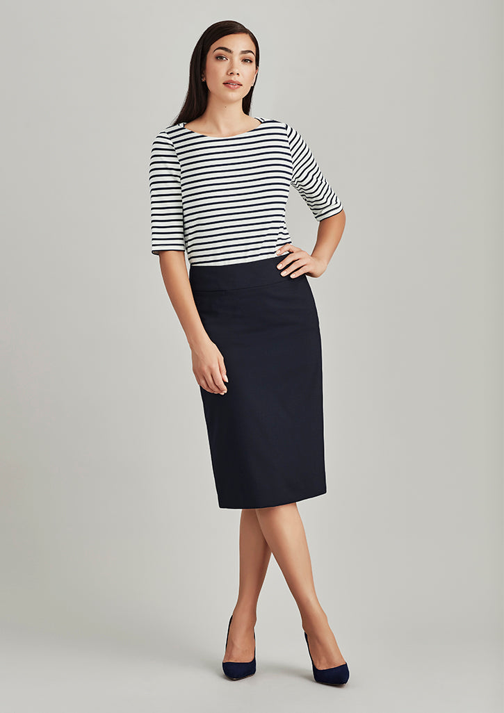 24011-Comfort Wool Stretch Womens Relaxed Fit Skirt