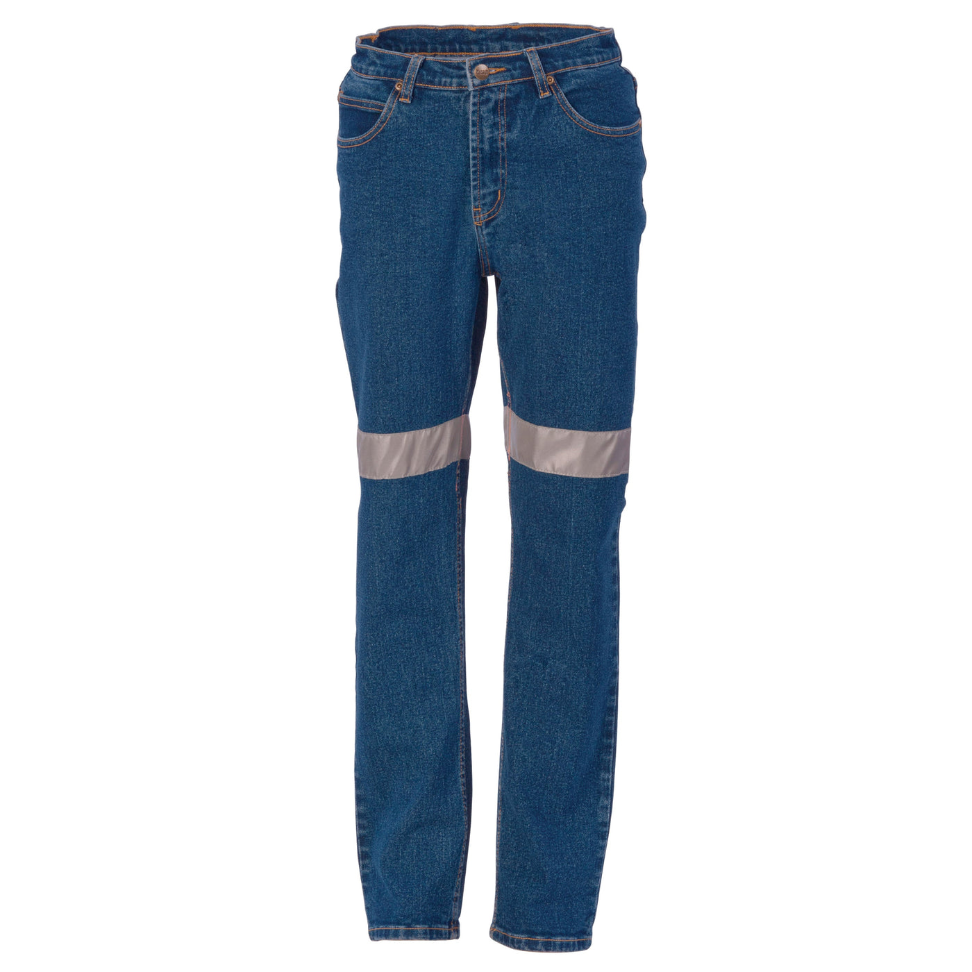 3339-Ladies Taped Denim Stretch Jeans CSR R/Tape