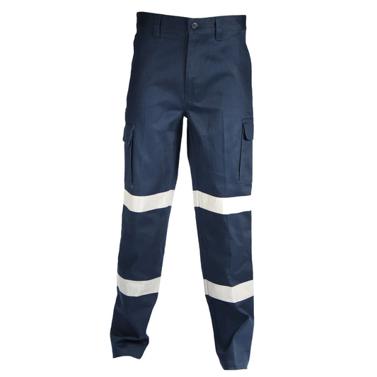 3361-DOUBLE HOOPS TAPED CARGO PANTS.