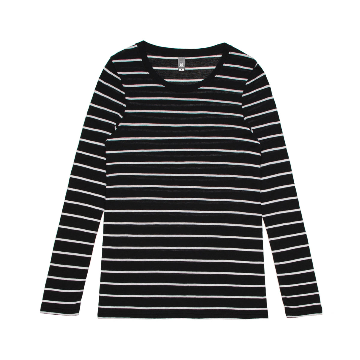 4027-WO'S FINE STRIPE L/S TEE