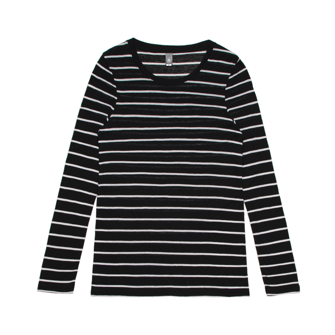 4027-WO'S FINE STRIPE L/S TEE