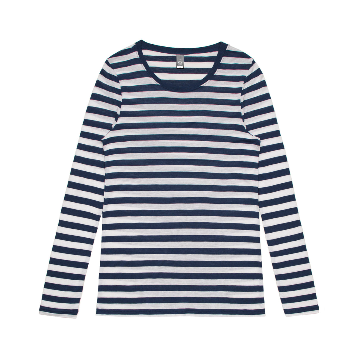4027-WO'S FINE STRIPE L/S TEE