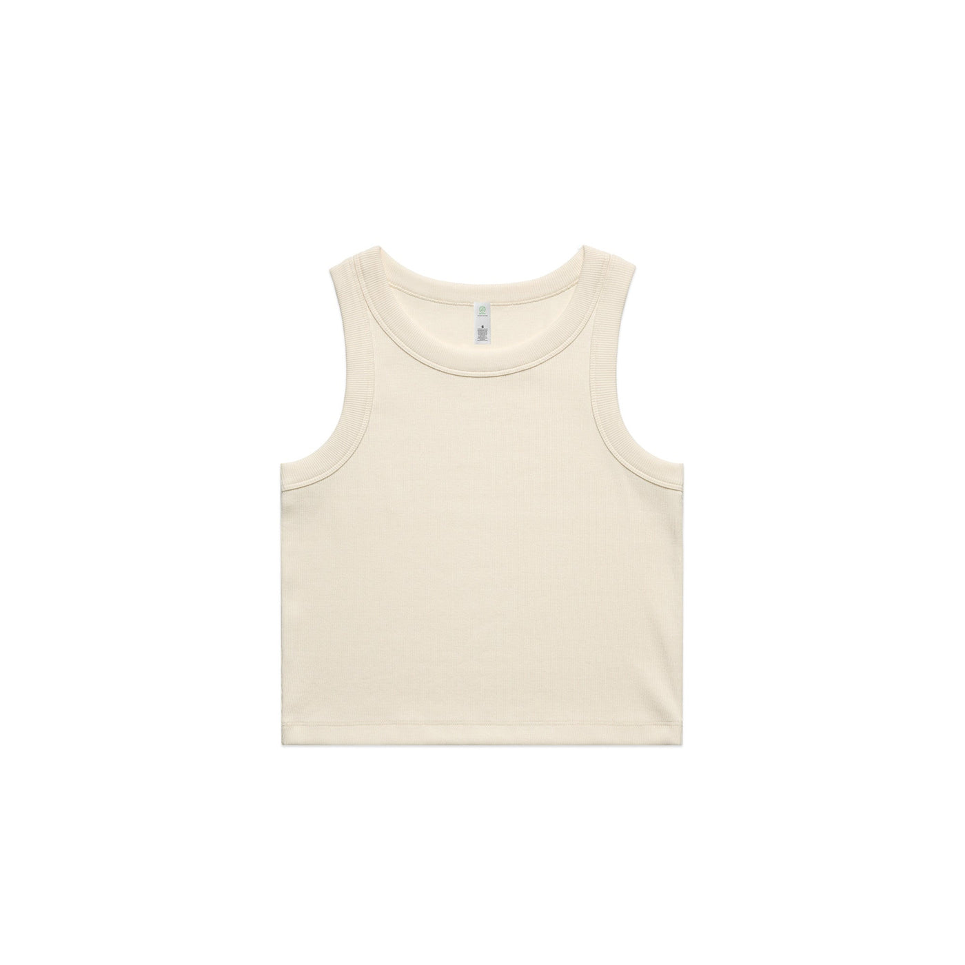 4064G-WO'S ORGANIC RIB CROP TANK