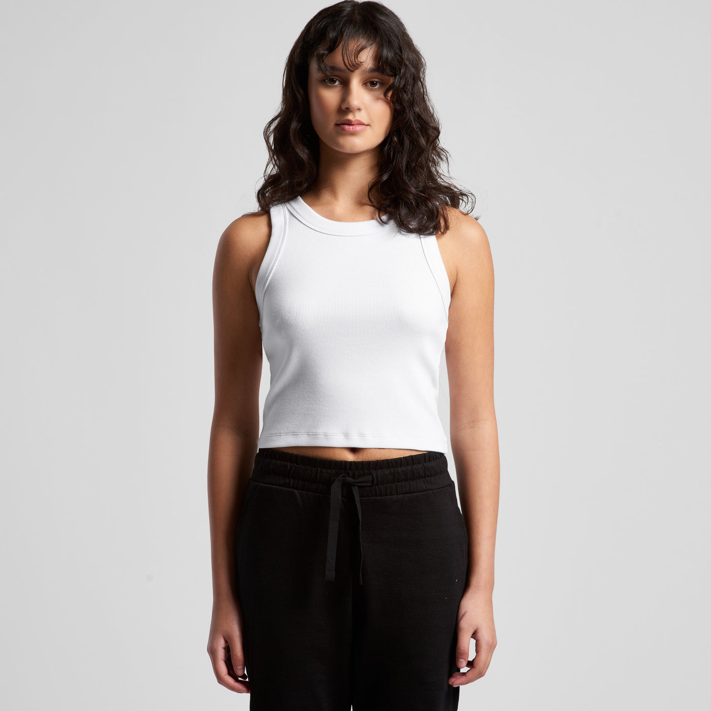 4064G-WO'S ORGANIC RIB CROP TANK