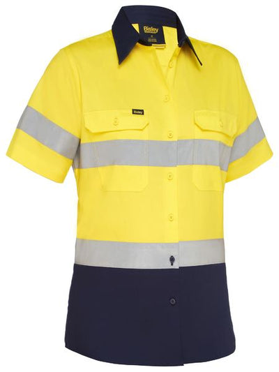 WOMEN'S TAPED HI VIS COOL LIGHTWEIGHT DRILL SHIRT