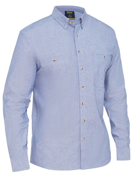 MEN’S LONG SLEEVE CHAMBRAY SHIRT
