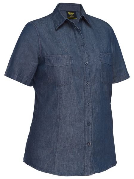 WOMEN’S SHORT SLEEVE DENIM WORK SHIRT