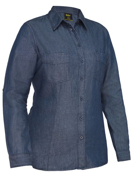 WOMEN’S LONG SLEEVE DENIM WORK SHIRT