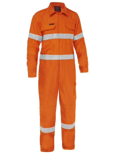 VENTED COVERALL (HIV-VIS-TAPED)
