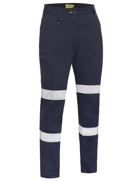 WOMEN’S TAPED STRETCH COTTON DRILL CARGO PANTS