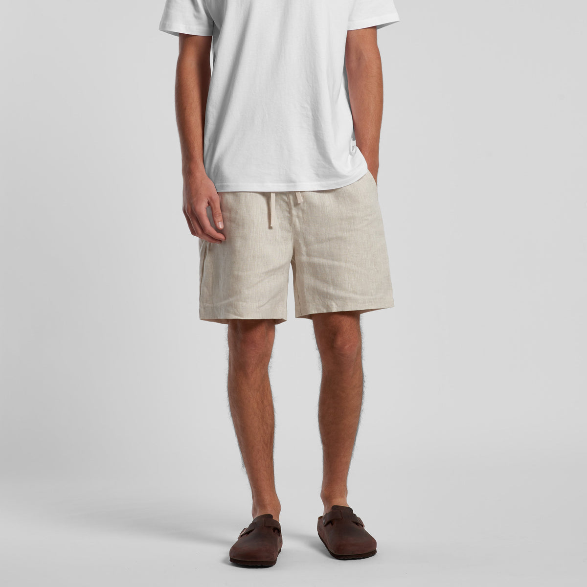 5919-MENS LINEN SHORTS