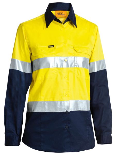 TAPED HI VIS COOL LIGHTWEIGHT DRILL SHIRT FOR WOMEN