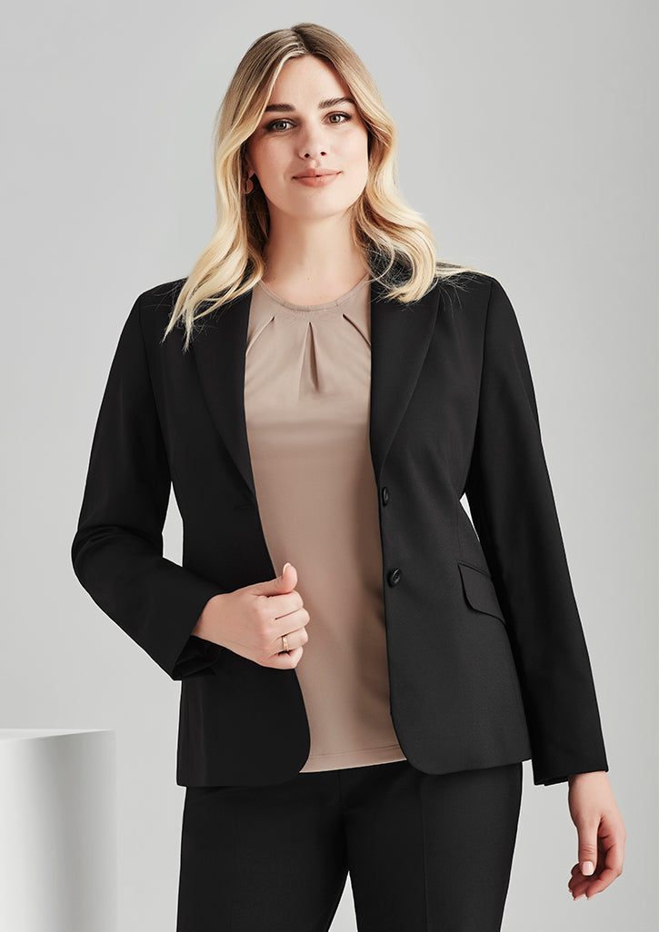 64012-Comfort Wool Stretch Womens Longline Jacket