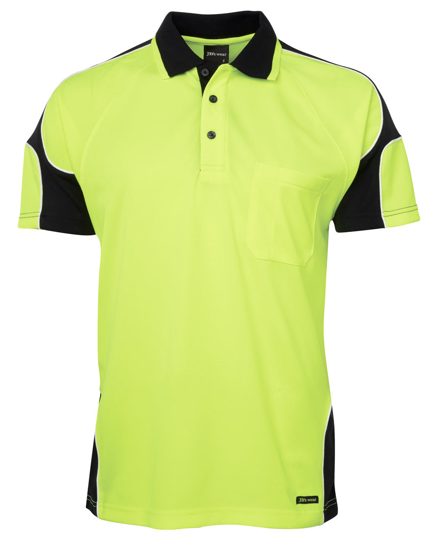6AP4S-Jb'S Hi Vis 4602.1 S/S Arm Panel Polo