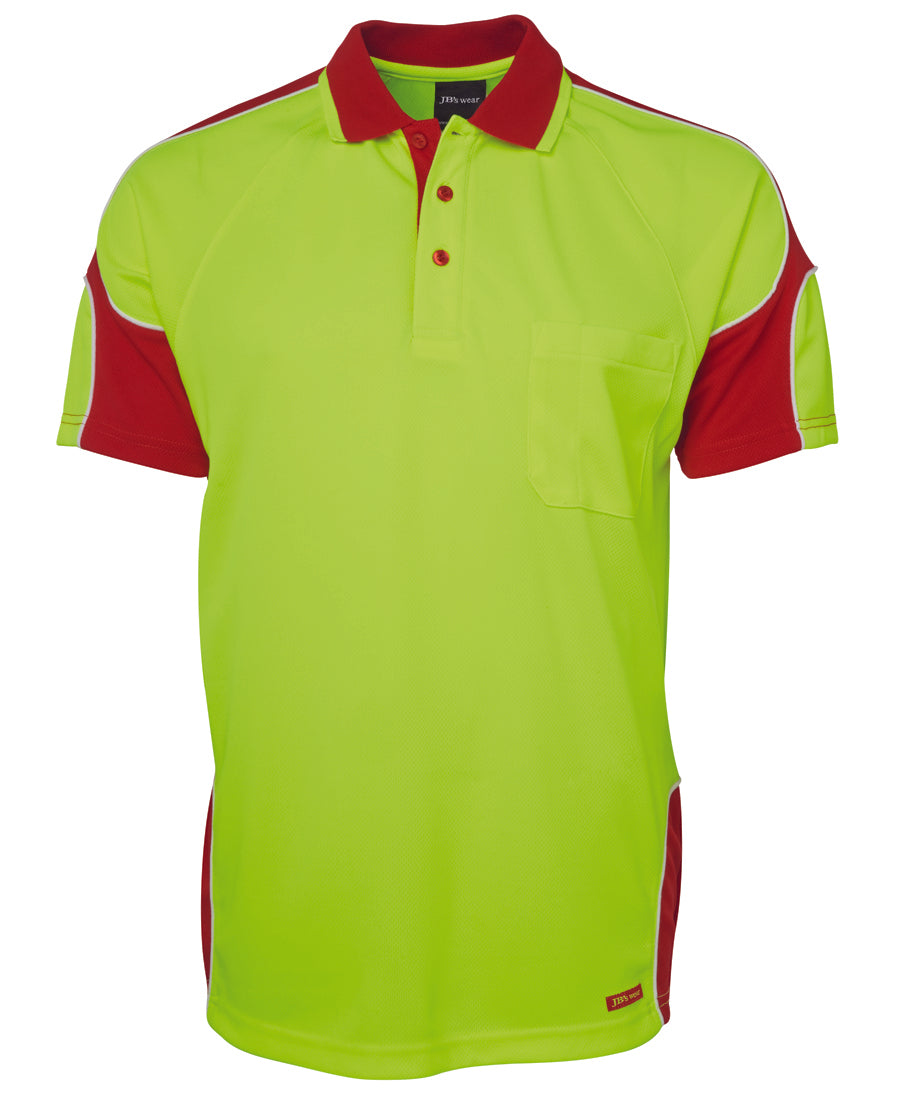 6AP4S-Jb'S Hi Vis 4602.1 S/S Arm Panel Polo
