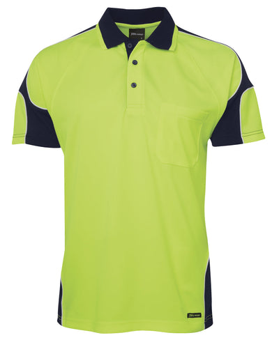 6AP4S-Jb'S Hi Vis 4602.1 S/S Arm Panel Polo