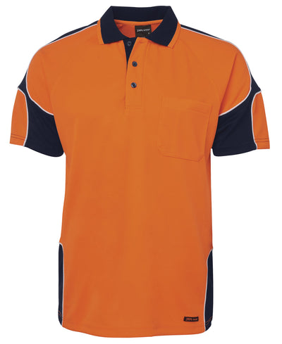 6AP4S-Jb'S Hi Vis 4602.1 S/S Arm Panel Polo