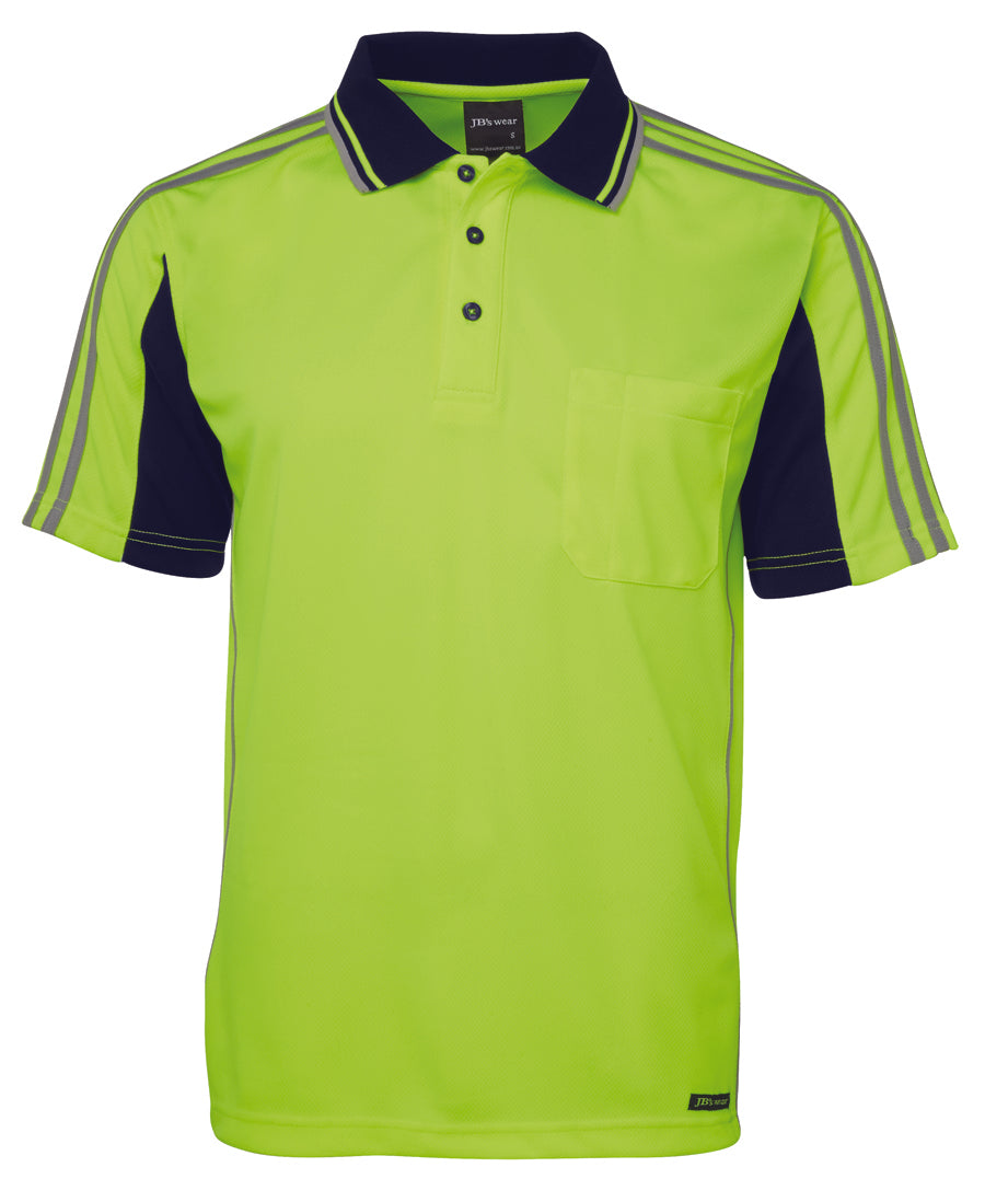 6AT4S-Jb'S Hi Vis 4602.1 S/S Arm Tape Polo