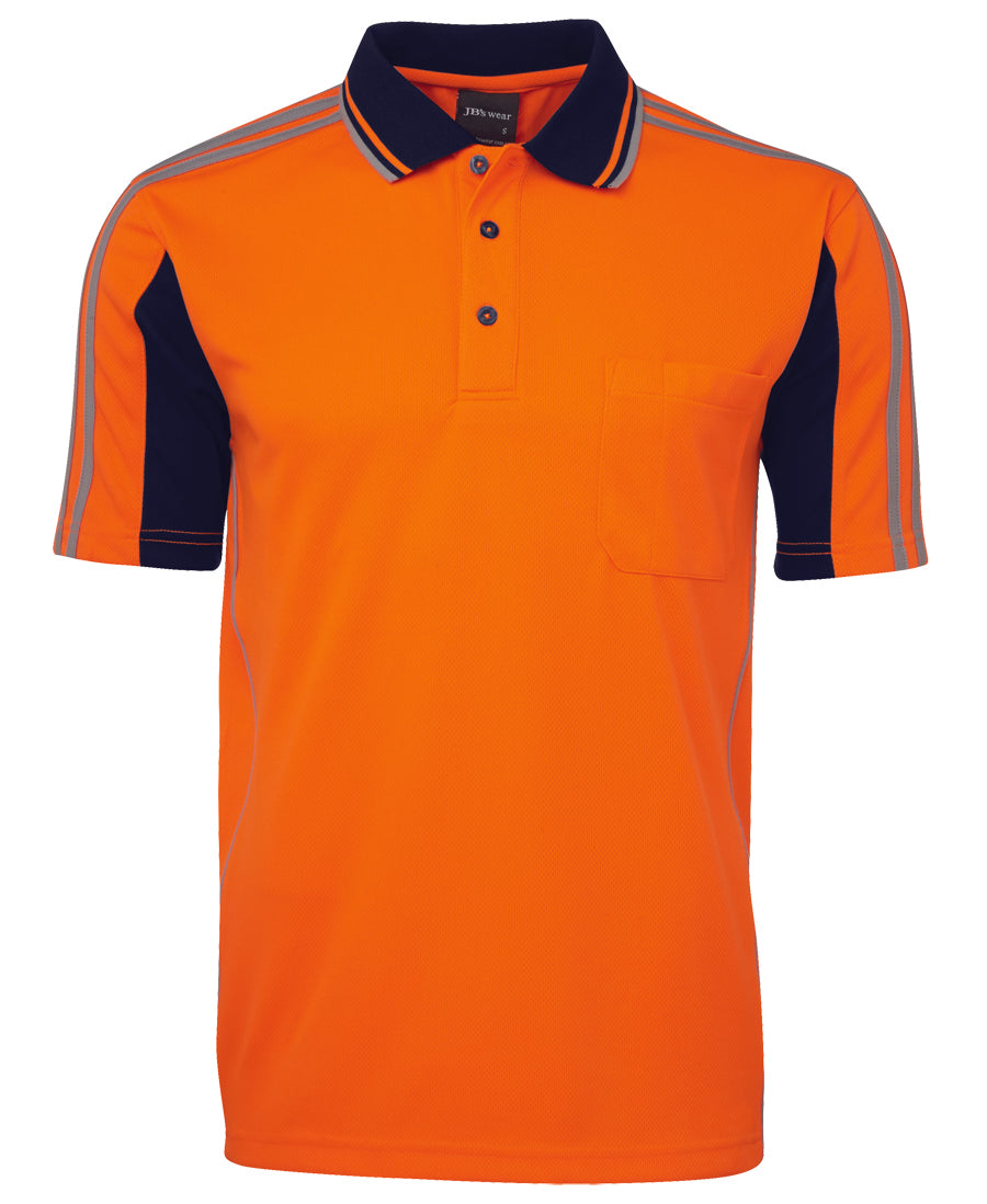 6AT4S-Jb'S Hi Vis 4602.1 S/S Arm Tape Polo