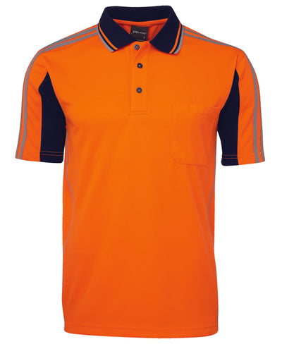 6AT4S-Jb'S Hi Vis 4602.1 S/S Arm Tape Polo