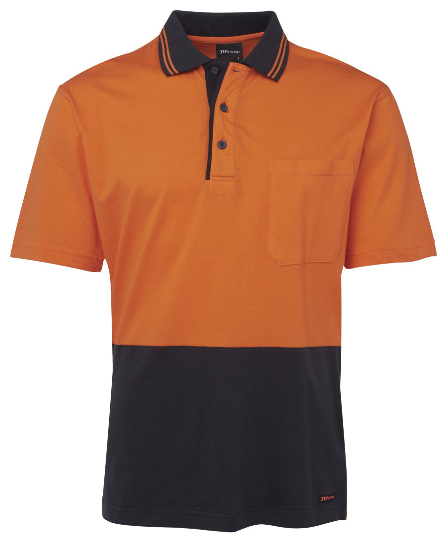 6CPHV-Jb'S Hi Vis S/S Cotton Polo