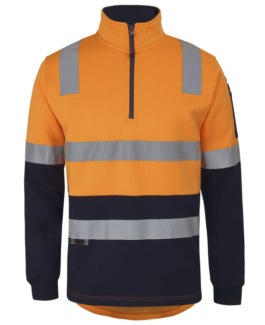 6DARF-Jb'S 45323 Zip Aust. Rail (D+N) Fleece Sweater