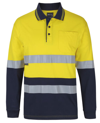6DCPL-Jb'S Hi Vis (D+N) L/S Cotton Polo
