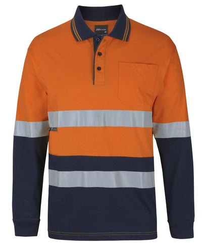 6DCPL-Jb'S Hi Vis (D+N) L/S Cotton Polo