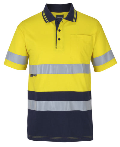 6DCPS-Jb'S Hi Vis (D+N) S/S Cotton Polo