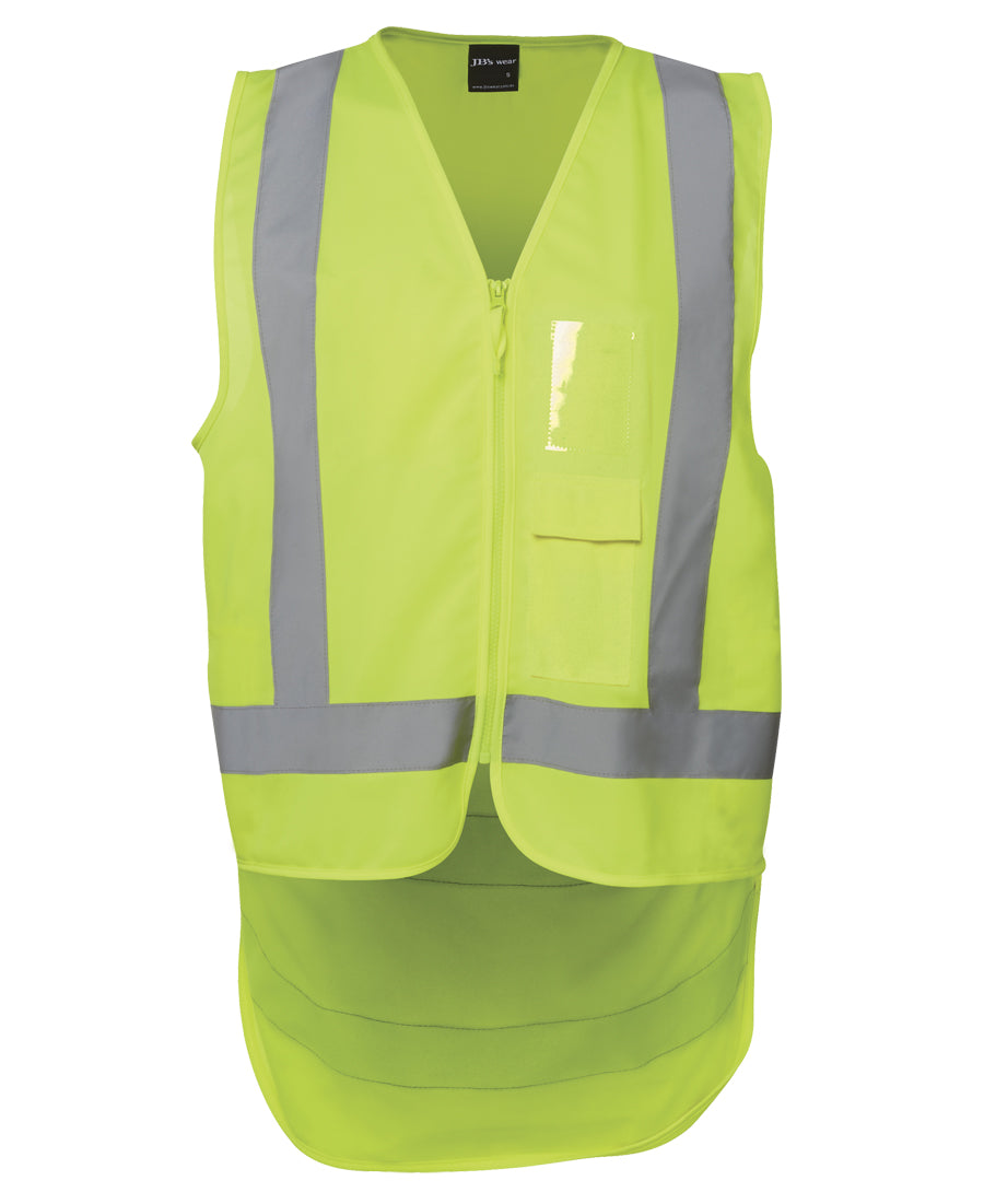 6DNDV-Jb'S Hi Vis Zip Drop Tail H Pattern (D+N) Vest