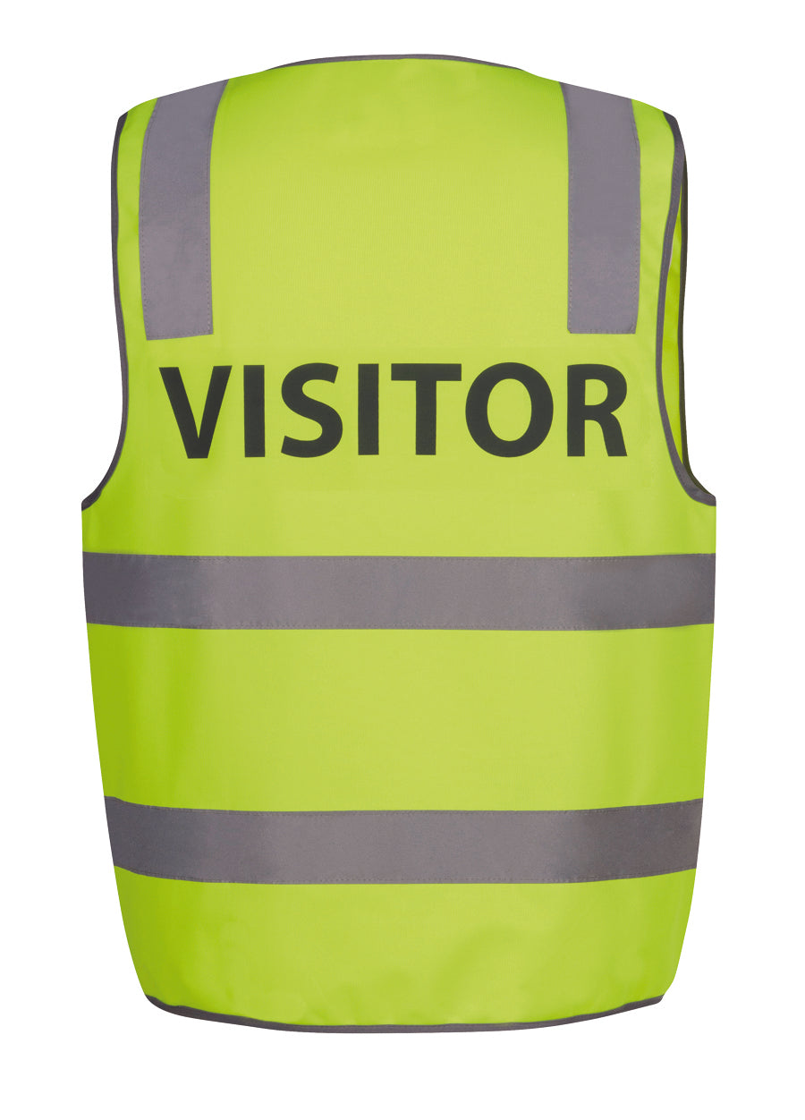 6DNS7-Jb'S Hi Vis (D+N) Safety Vest Print Visitor