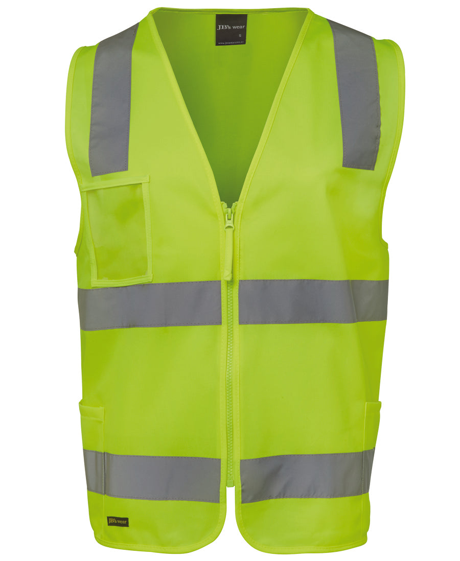 6DNSZ-Jb'S Hi Vis (D+N) Zip Safety Vest