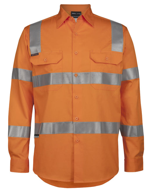 6DNWR-Jb'S Hi Vis (D+N) L/S 150G Vic Rail W/Shirt