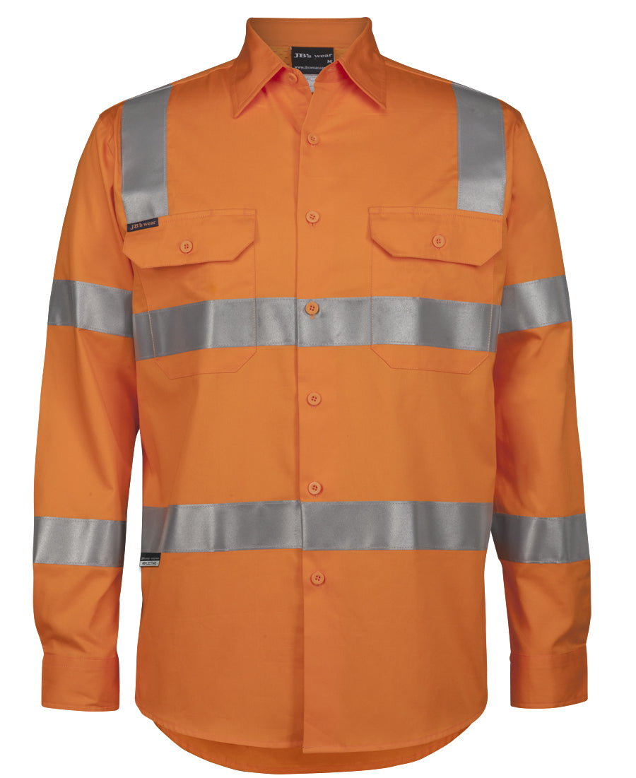 6DNWR-Jb'S Hi Vis (D+N) L/S 150G Vic Rail W/Shirt
