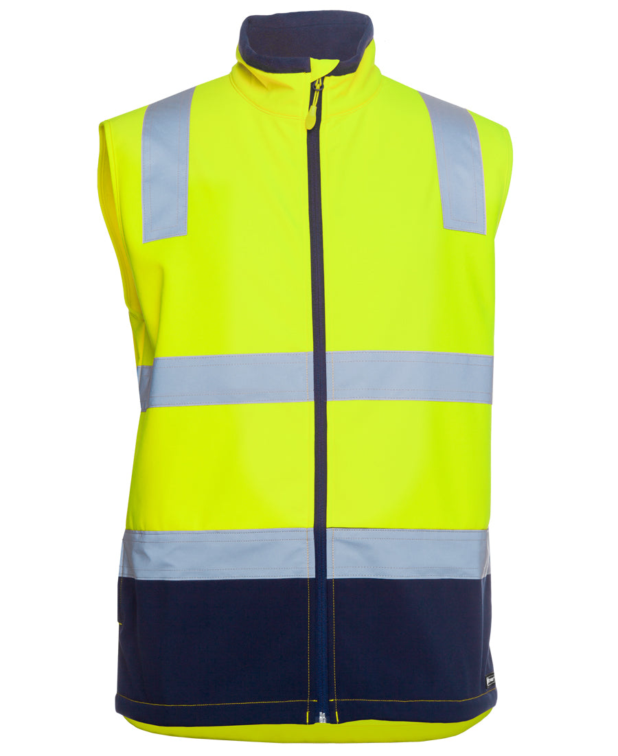 6DWV-Jb'S Hi Vis (D+N) Three Layer Softshell Vest
