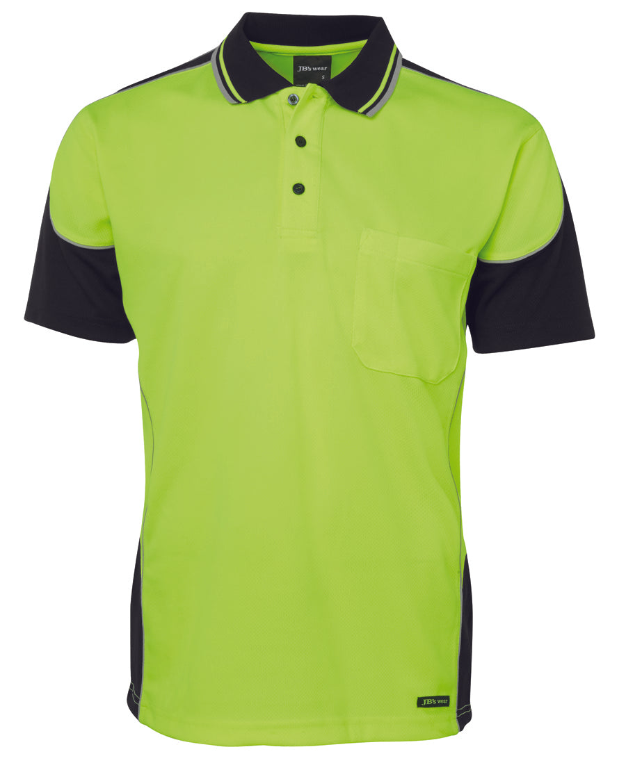 6HCP4-Jb'S Hi Vis 4602.1 S/S Contrast Piping Polo