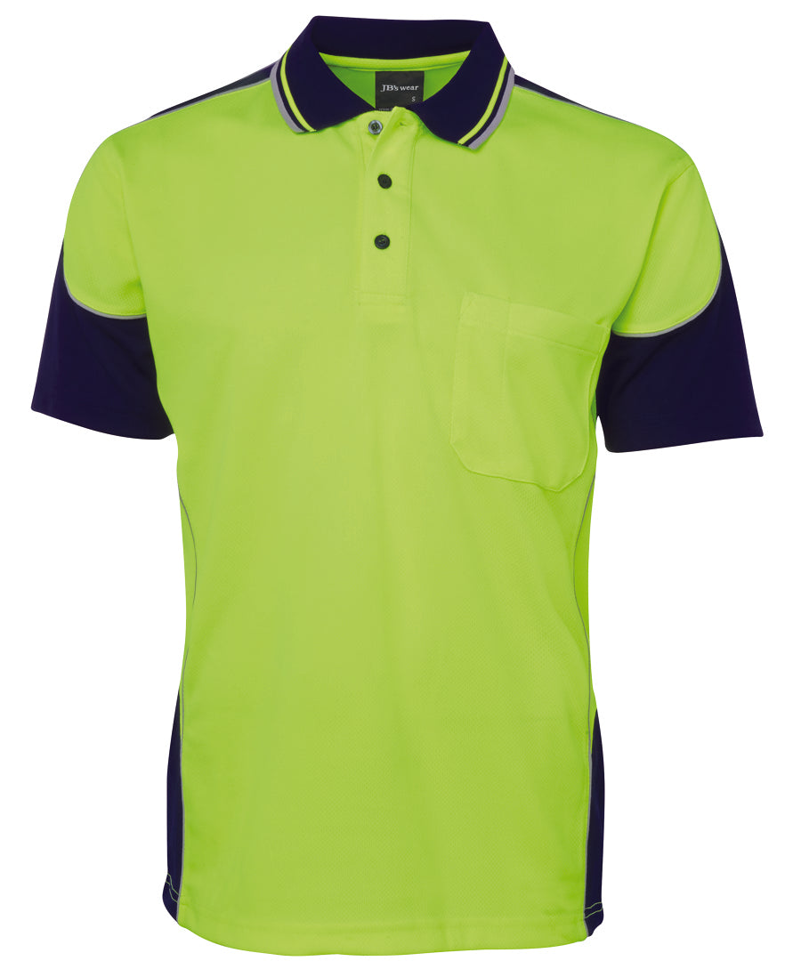 6HCP4-Jb'S Hi Vis 4602.1 S/S Contrast Piping Polo